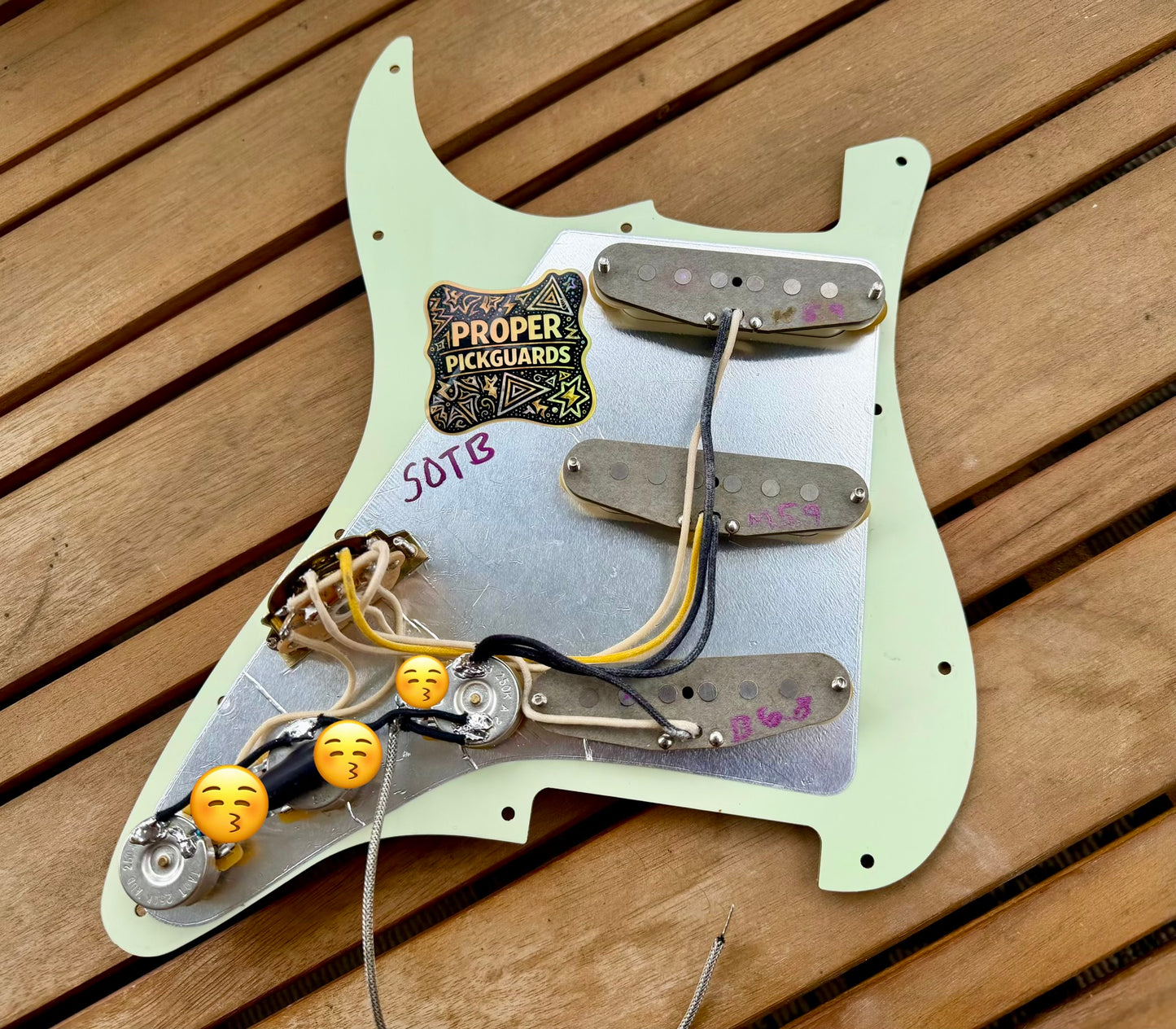 Proper Pickguards Loaded Strat Pickguard - South of the Border