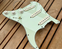 Proper Pickguards SOTB Stratocaster Loaded Pickguard Equipped W/ Proper Passive—Mint Green 11-Hole