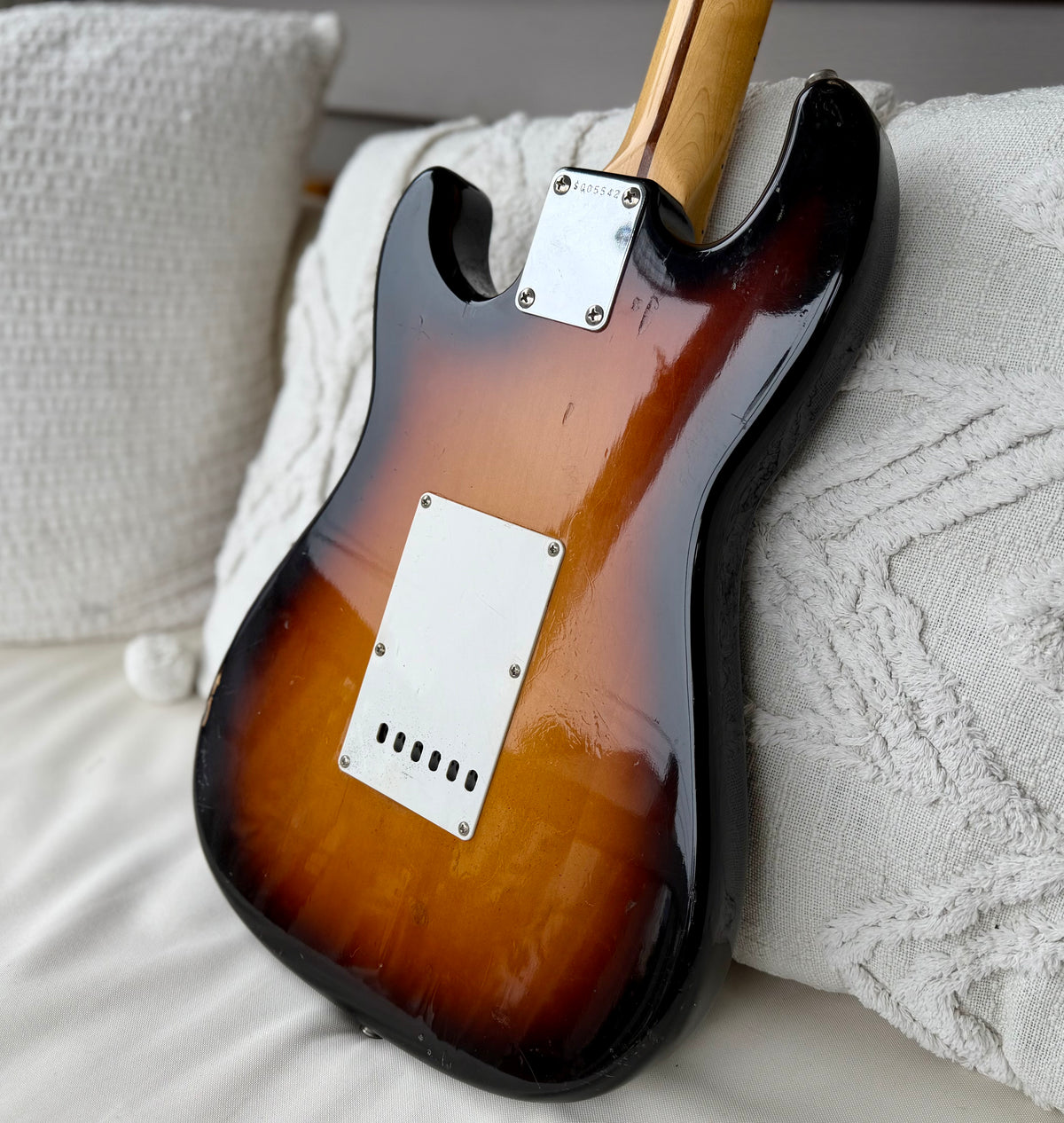 1983 Squier Bullet MIJ "SQ" Sunburst with Maple Neck—Boutique Pickups!