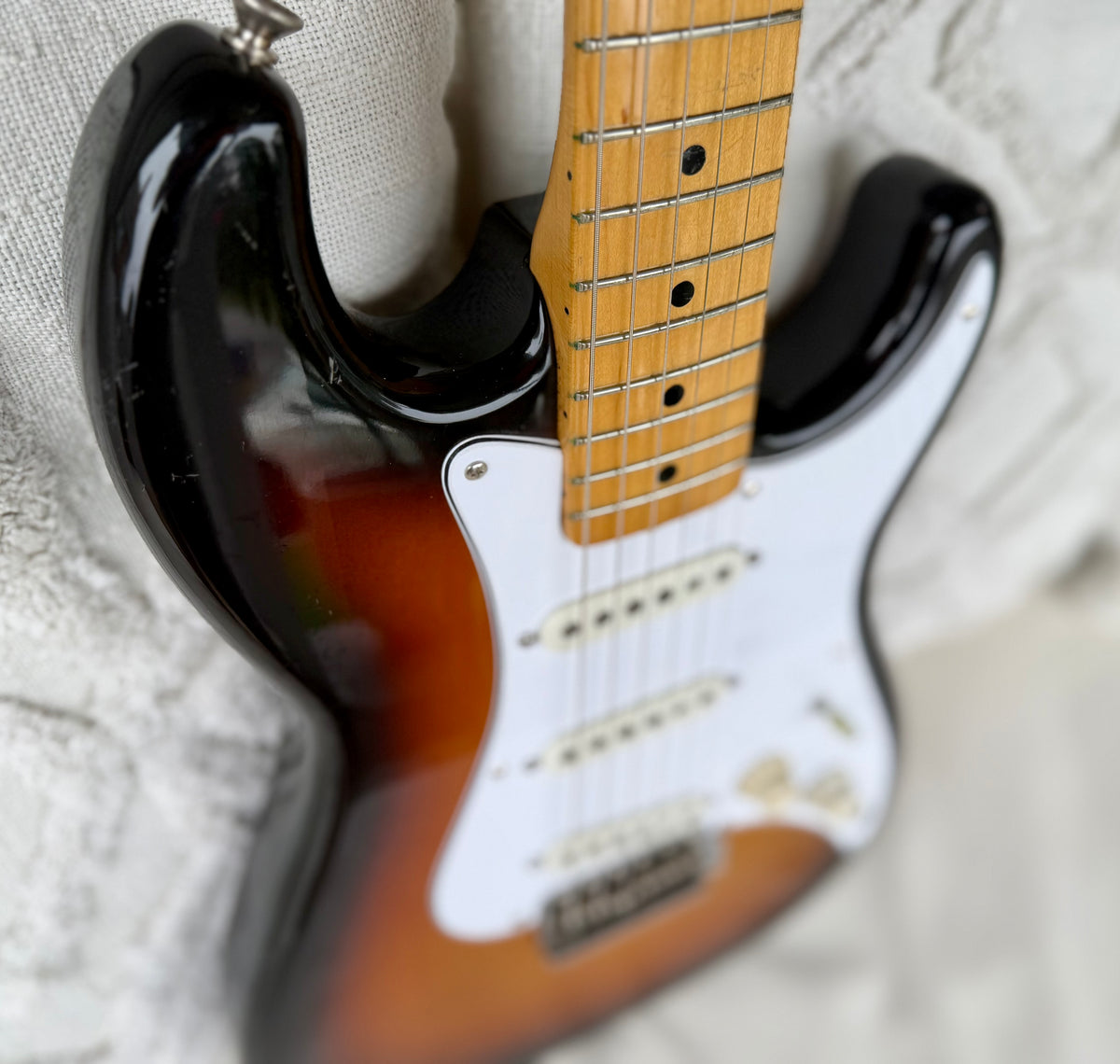 1983 Squier Bullet MIJ "SQ" Sunburst with Maple Neck—Boutique Pickups!