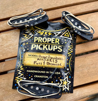 Proper Pickups "Proper Signatures" Handwound Single Coil Stratocaster Pickup Set w/ Treble Bleed & PIO Capacitor—Black