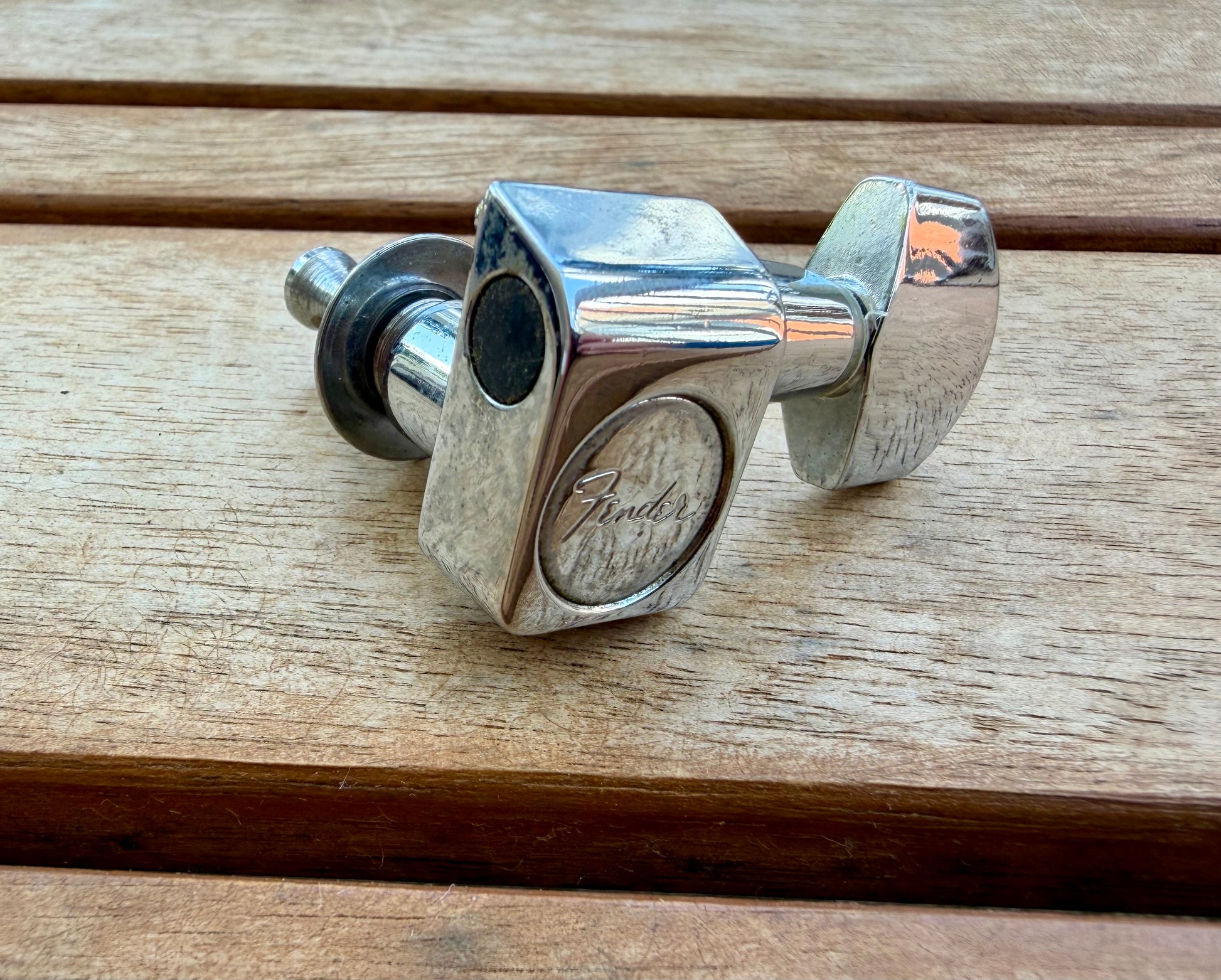 Fender American Standard Chrome  Guitar Tuner w/ Original Bushing & Washer—OEM