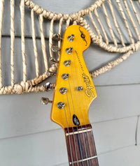 2014 Squier Simon Neil Stratocaster Fiesta Red—6.8lbs