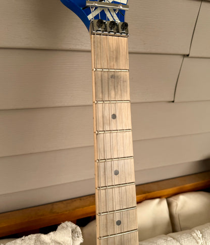 Custom EVH Frankenstrat 5150 Blue Kramer-Style Tribute Guitar—Floyd Rose II, Fully Setup!