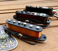 Proper Pickups "Proper Signatures" Handwound Single Coil Stratocaster Pickup Set w/ Treble Bleed & PIO Capacitor—Black