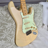 1996 Squier Pro Tone Stratocaster with Maple Fretboard Vintage Blonde—Excellent Condition!