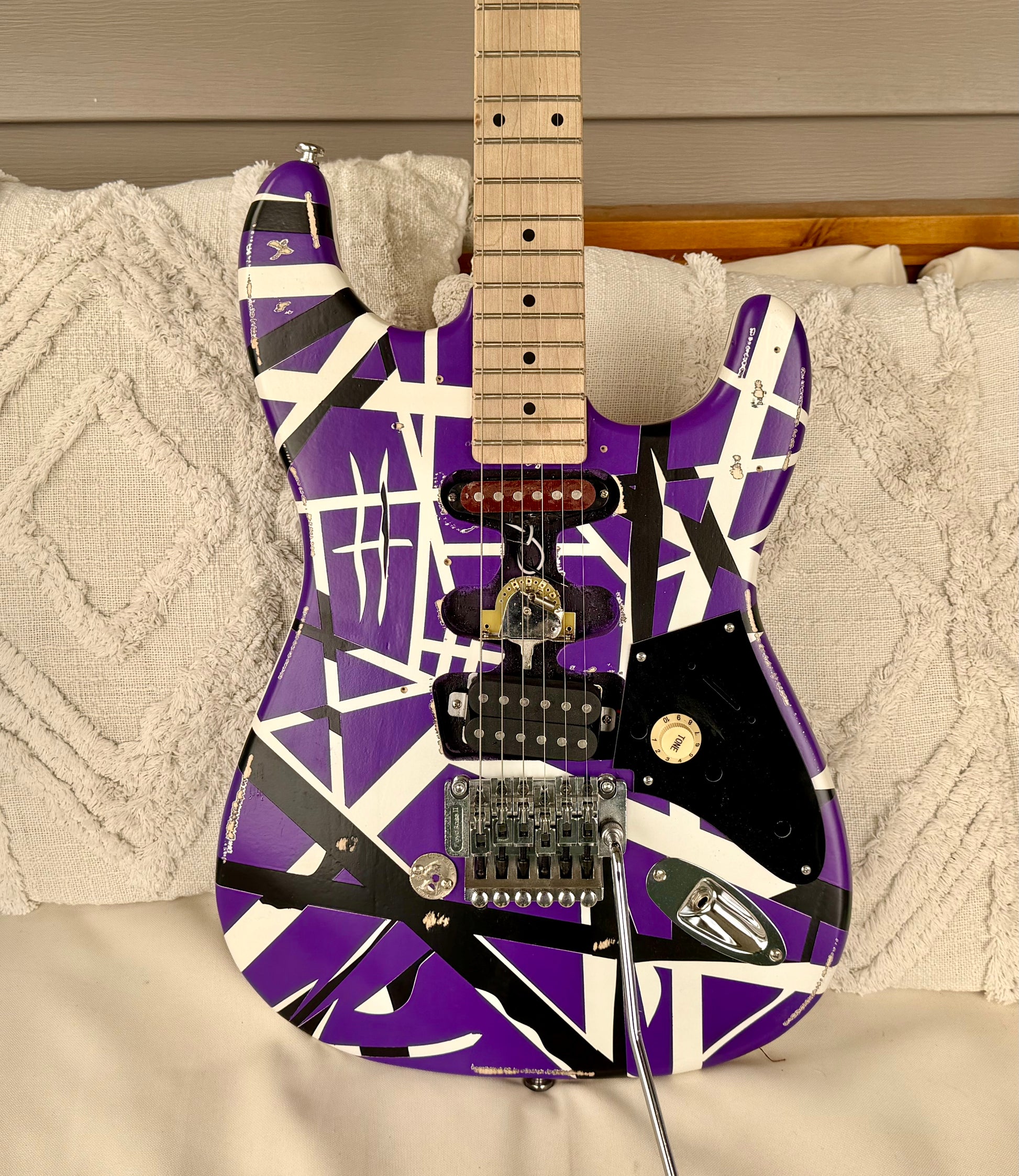 Custom EVH 5150 Purple Kramer-Style Tribute Guitar—Floyd Rose II, Fully Setup!