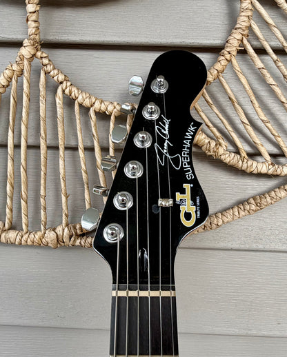 2014 G&L Tribute Jerry Cantrell Superhawk Deluxe - Blueburst, Ebony Fretboard