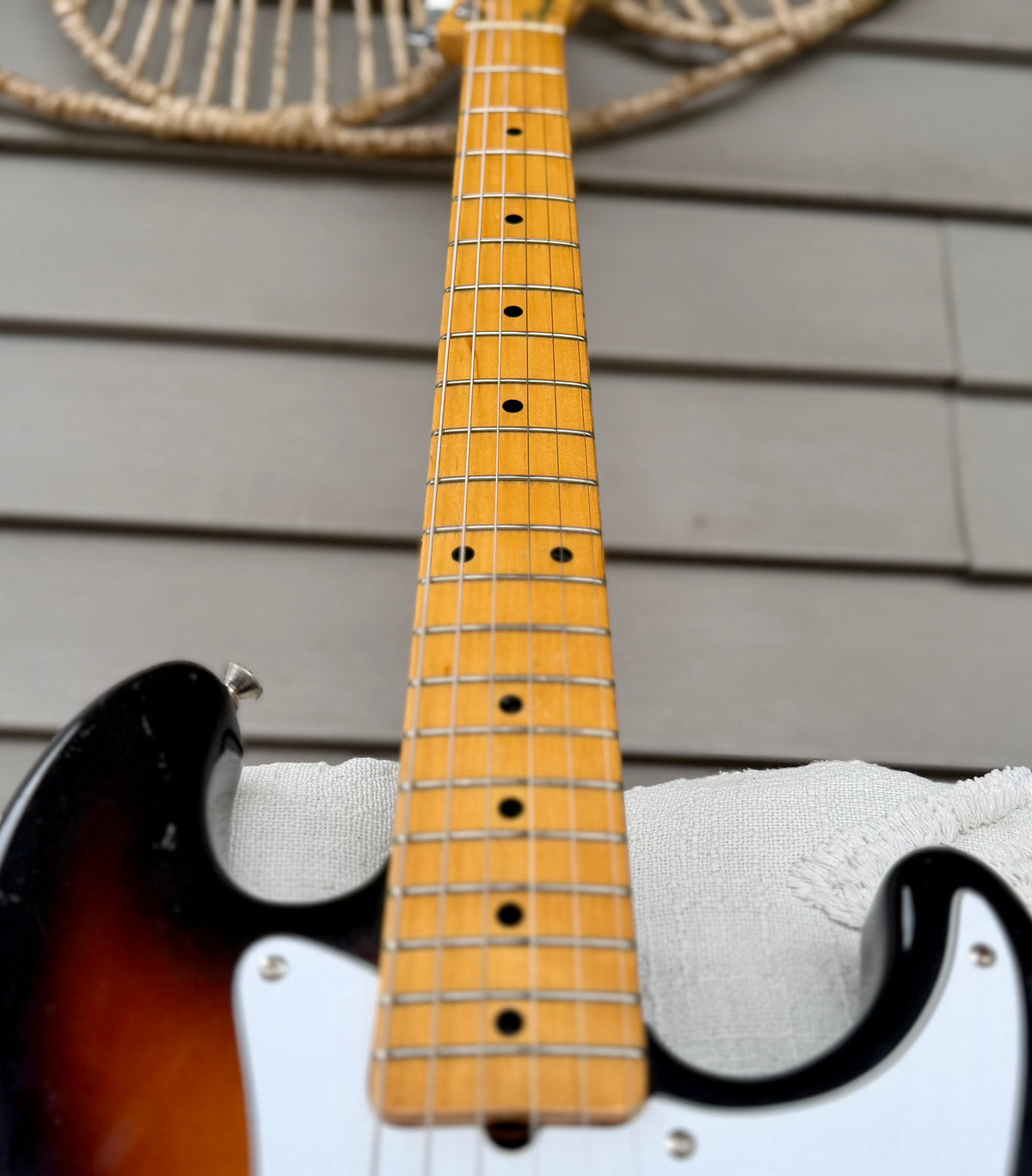 1983 Squier Bullet MIJ "SQ" Sunburst with Maple Neck—Boutique Pickups!