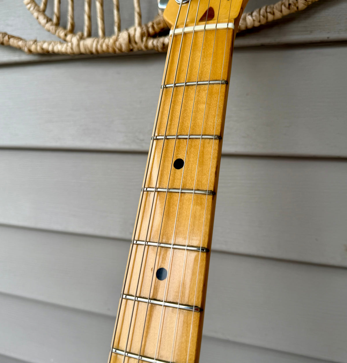 1983 Squier Bullet MIJ "SQ" Sunburst with Maple Neck—Boutique Pickups!