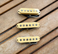 Proper Pickups "Froosh" Handwound Single Coil Stratocaster Pickup Set w/ Treble Bleed & PIO Capacitor—Aged White