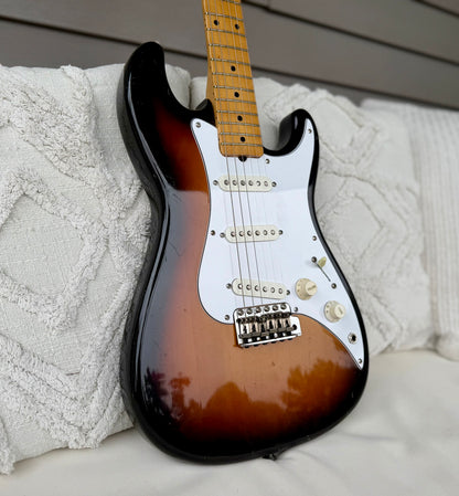1983 Squier Bullet MIJ "SQ" Sunburst with Maple Neck—Boutique Pickups!