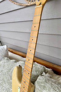 1996 Squier Pro Tone Stratocaster with Maple Fretboard Vintage Blonde—Excellent Condition!
