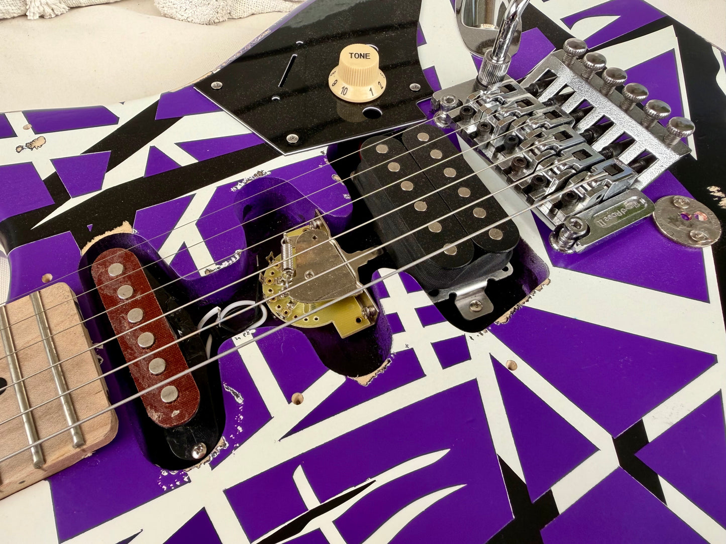 Custom EVH 5150 Purple Kramer-Style Tribute Guitar—Floyd Rose II, Fully Setup!