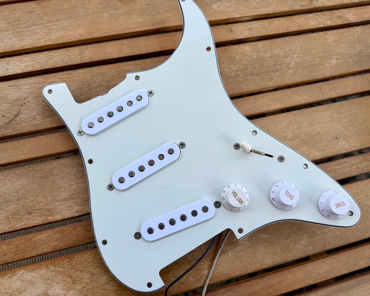 Proper Pickguards "The McCready"  Loaded Stratocaster Pickguard Equipped W/ Proper Passive—Eggshell 11-Hole