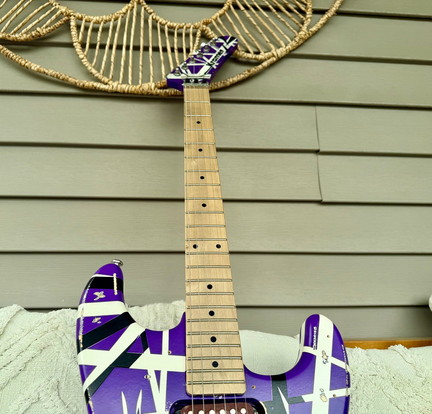 Custom EVH 5150 Purple Kramer-Style Tribute Guitar—Floyd Rose II, Fully Setup!