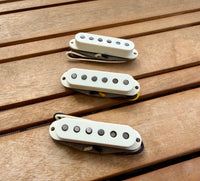 Proper Pickups "The McCready" Single Coil Stratocaster Pickup Set w/ Treble Bleed & PIO Capacitor—Parchment
