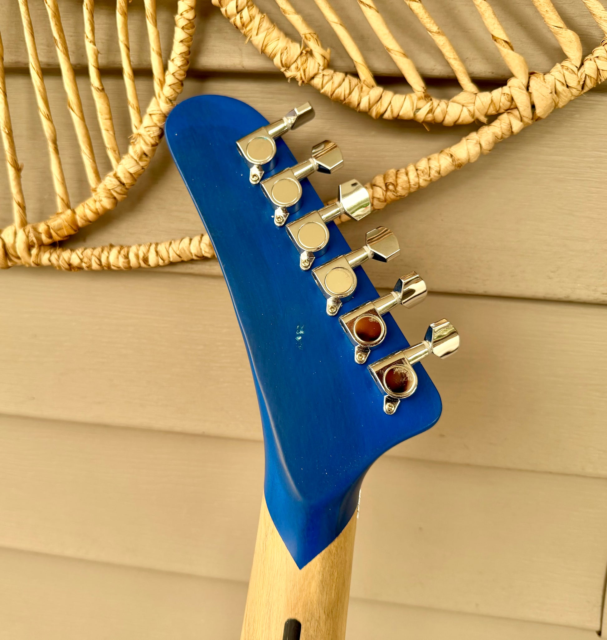 Custom EVH Frankenstrat 5150 Blue Kramer-Style Tribute Guitar—Floyd Rose II, Fully Setup!