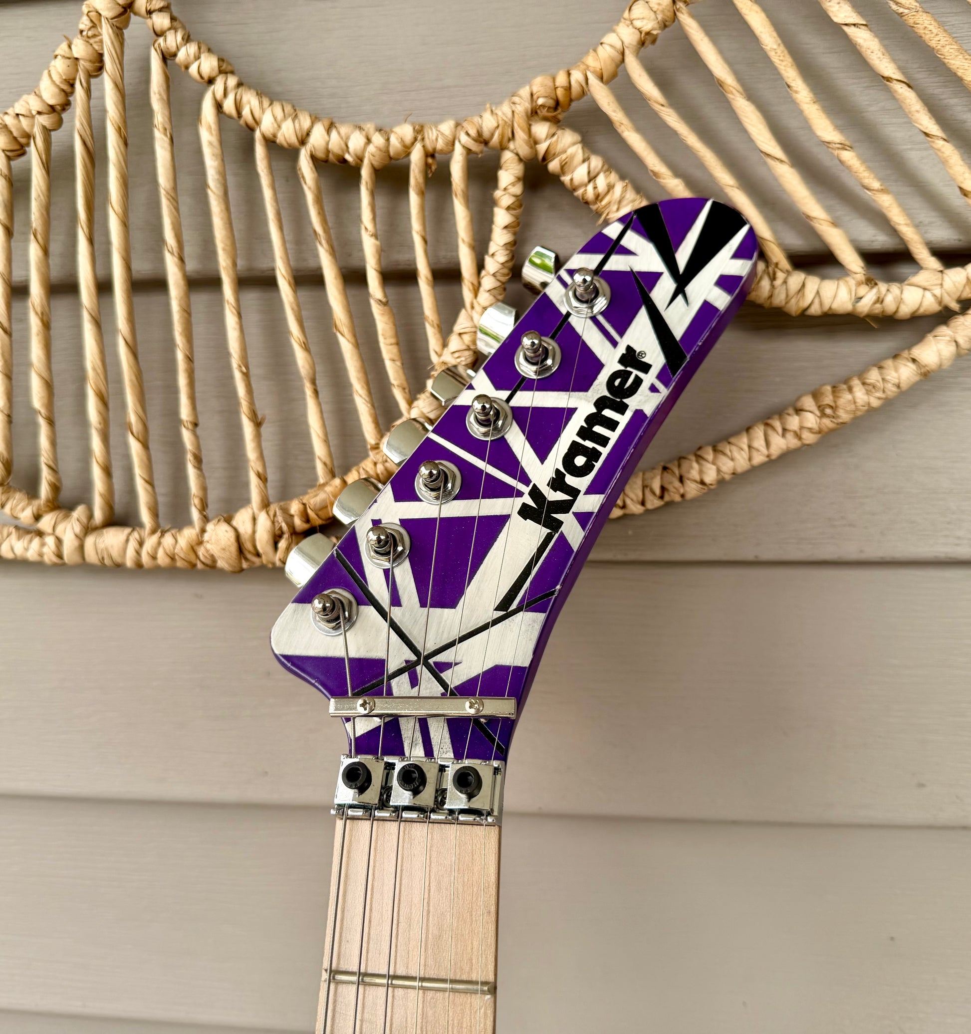 Custom EVH 5150 Purple Kramer-Style Tribute Guitar—Floyd Rose II, Fully Setup!