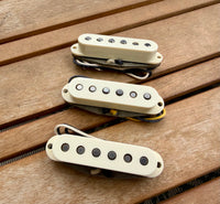 Proper Pickups "South of the Border" Handwound Stratocaster Pickup Set w/ Treble Bleed & PIO Capacitor—Vintage White