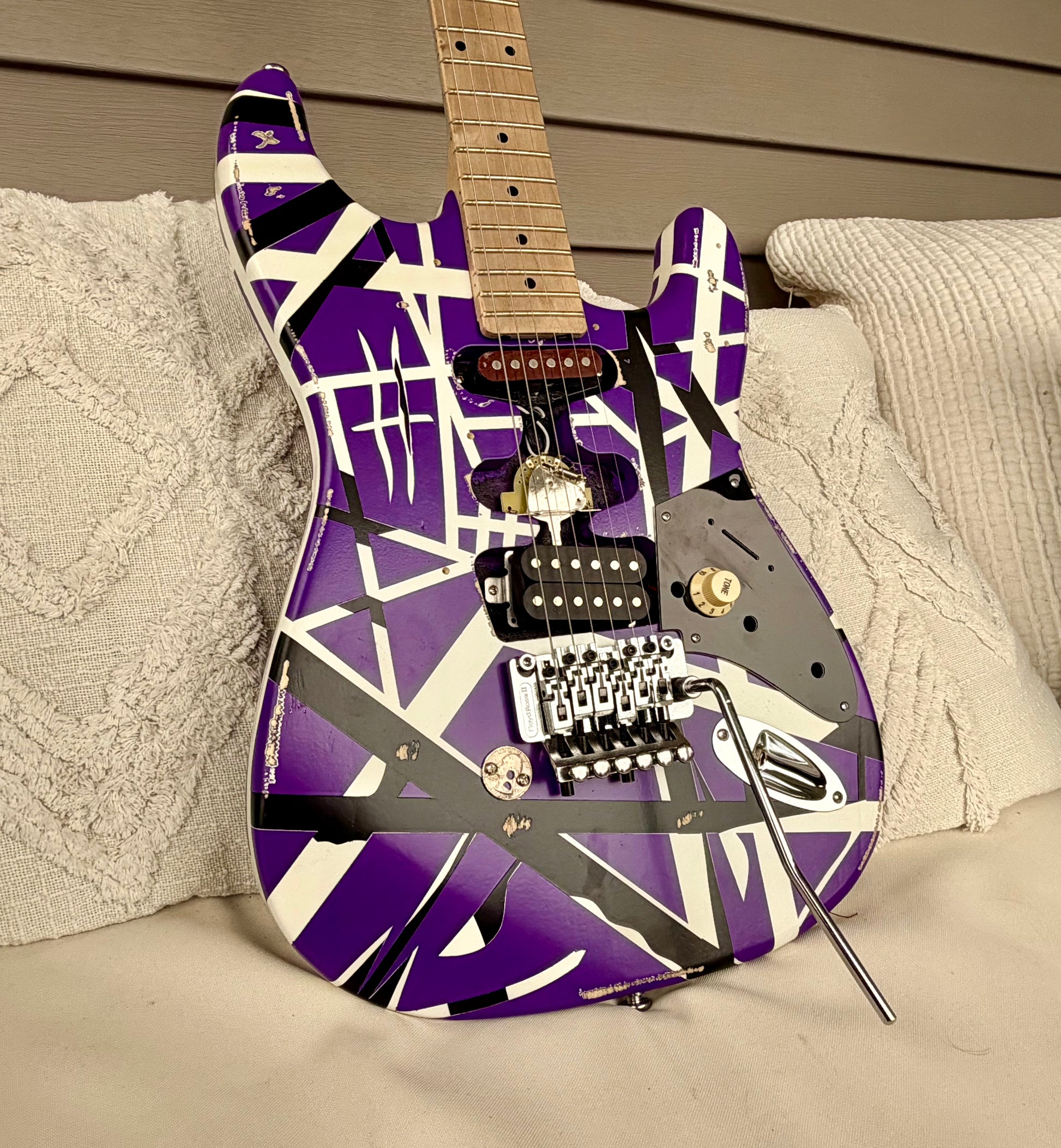 Custom EVH 5150 Purple Kramer-Style Tribute Guitar—Floyd Rose II, Fully Setup!