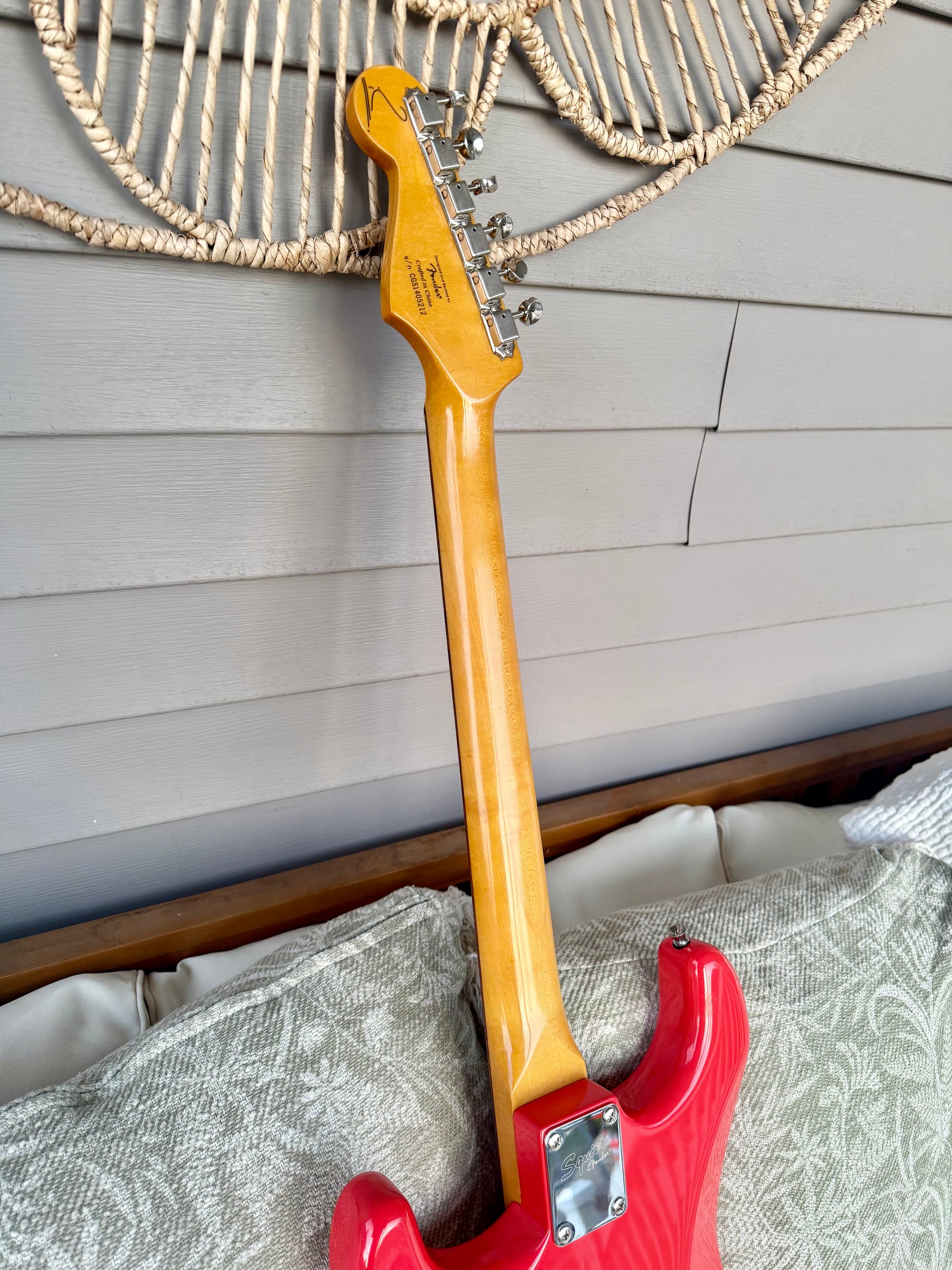 2014 Squier Simon Neil Stratocaster - Fiesta Red