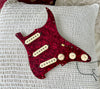Used Fender Vintage Noiseless Stratocaster Loaded Pickguard—Red Tortoise, USA!
