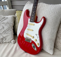 1986 Squier Stratocaster Torino Red MIJ ST-362—All Original, Mint!