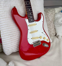1986 Squier Stratocaster Torino Red MIJ ST-362—All Original, Mint!