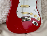 1986 Squier Stratocaster Torino Red MIJ ST-362—All Original, Mint!