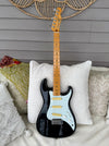 1986 Squier Bullet MIJ E6 Stratocaster—Black w/ Maple Neck, Excellent Condition!