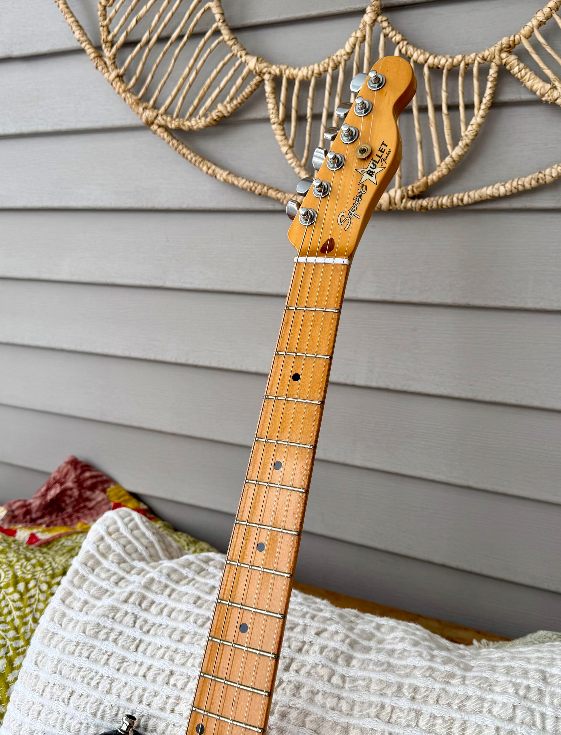 1986 Squier Bullet MIJ E6 Stratocaster - Black