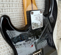 1986 Squier Bullet MIJ E6 Stratocaster—Black w/ Maple Neck, Excellent Condition!