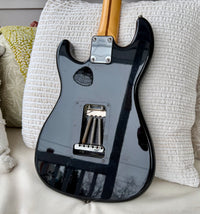 1986 Squier Bullet MIJ E6 Stratocaster—Black w/ Maple Neck, Excellent Condition!