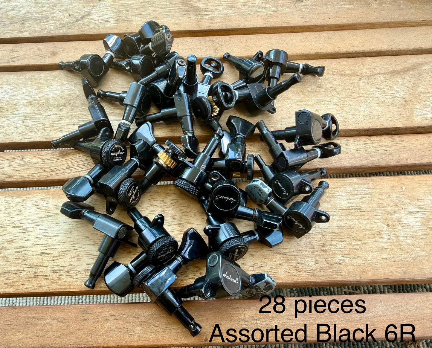 131-Piece Assorted Guitar & Bass Tuner Lot—6R, 3x3, Classical, Many Full Sets!