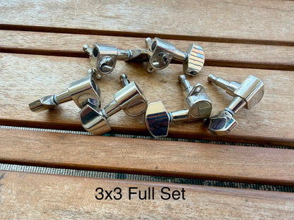 131-Piece Assorted Guitar & Bass Tuner Lot—6R, 3x3, Classical, Many Full Sets!