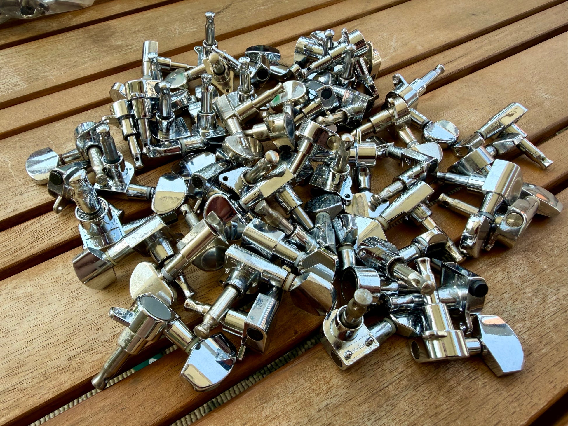 131-Piece Assorted Guitar & Bass Tuner Lot—6R, 3x3, Classical, Many Full Sets!