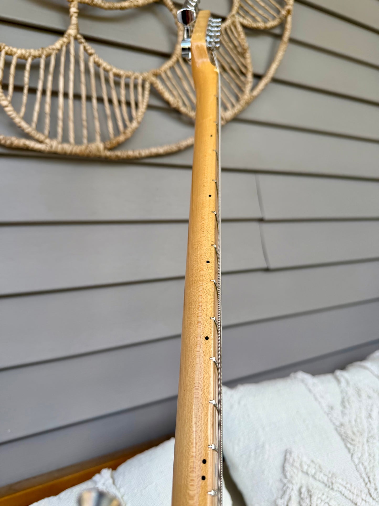 1987 Squier ST-357 Stratocaster Black w/ Maple Neck MIJ—E7!