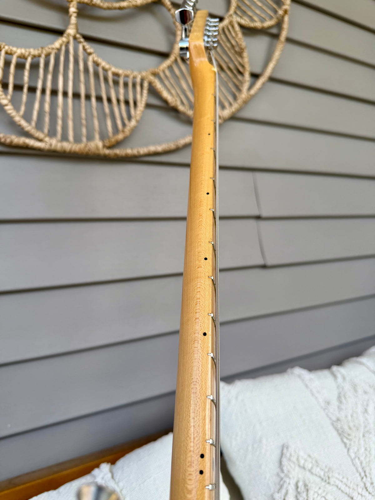 1987 Squier ST-357 Stratocaster Black w/ Maple Neck MIJ—E7!