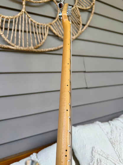 1987 Squier ST-357 Stratocaster Black w/ Maple Neck MIJ—E7!