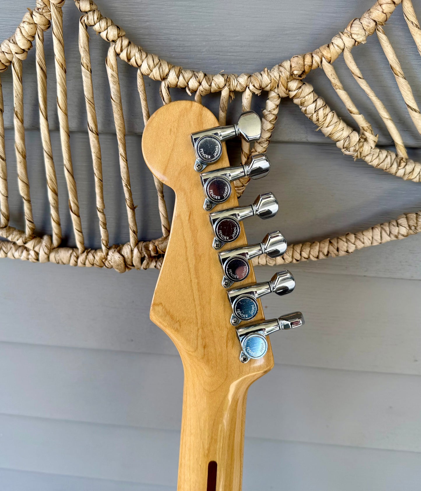 1987 Squier ST-357 Stratocaster Black w/ Maple Neck MIJ—E7!